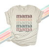 Mama mama colorful font personalized unisex adult Tshirt 