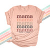 Mama mama colorful font personalized unisex adult Tshirt 