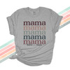 Mama mama colorful font personalized unisex adult Tshirt 