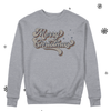 Merry Christmas retro adult crew neck sweatshirt