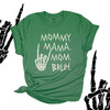 Skeleton rocker mommy mama mom bruh unisex adult DARK Tshirt 