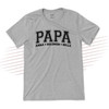 Papa athletic font personalized unisex adult Tshirt 