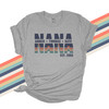 Nana multi color font personalized unisex adult Tshirt 