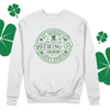 St. Patrick's Day lucky spirits adult crew neck sweatshirt