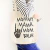 Skeleton rocker mommy mama mom bruh tote bag