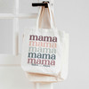 Mama mama colorful font personalized tote bag