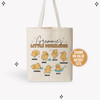 Grammie's little ducklings personalized tote bag