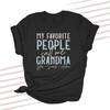 Favorite people call me Grandma personalized DARK Tshirt