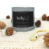 Hello Fall rustic tin wood wick apple cinnamon vanilla autumn scent luxury vegan candle