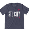 St. Louis soccer stl city soccer fleur de lis unisex dark Tshirt