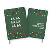 Fa la la lots to do Christmas poly leather journal notebook