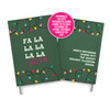 Fa la la lots to do Christmas poly leather journal notebook