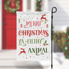 Merry Christmas ya filthy animal front and back pattern garden house flag