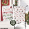 Merry Christmas ya filthy animal front and back pattern garden house flag