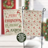 Merry Christmas ya filthy animal front and back pattern garden house flag