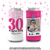 30th birthday a new era personalized photo can coolie party favor