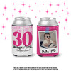 30th birthday a new era personalized photo can coolie party favor