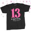 Thirteenth birthday glitter 13 a new era personalized Tshirt