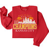 Kansas City champions back to back super bowl wins unisex adult tshirt or sweatshirt