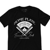 Baseball mom home plate social club unisex DARK Tshirt