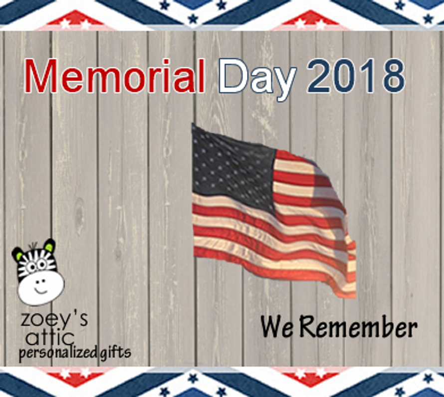 Memorial Day Weekend Coupon zoey's attic personalized gifts