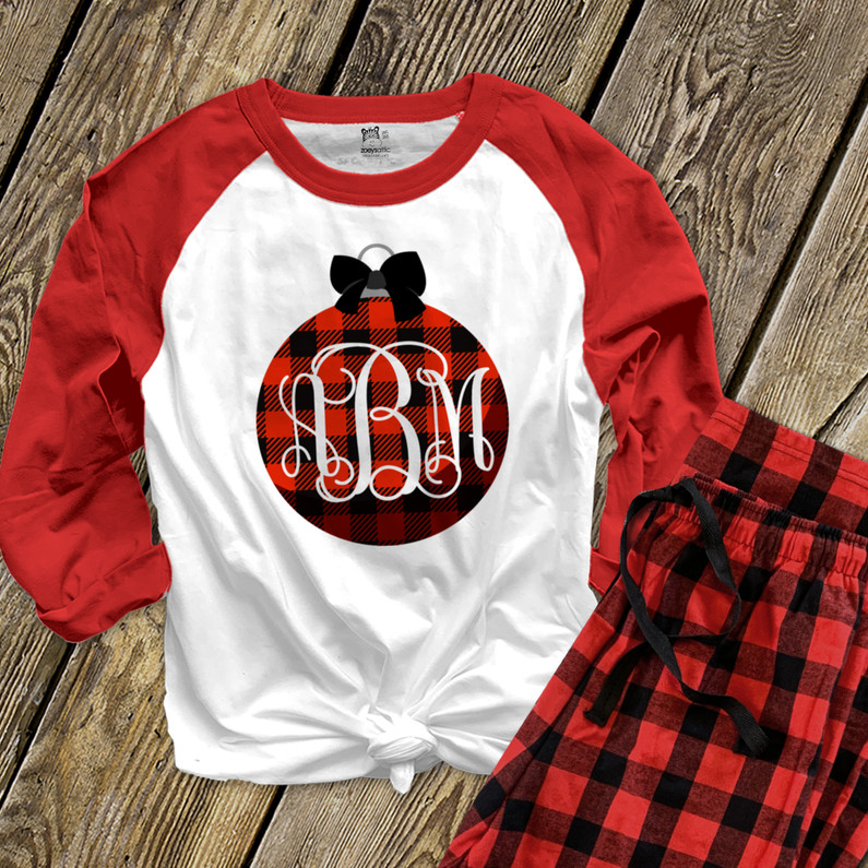 Unisex Adult Matching Family Christmas Long Sleeve Buffalo Plaid