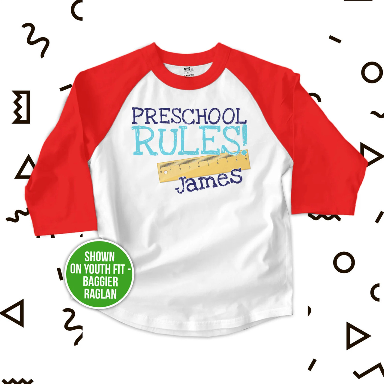 personalized kids shirts, preschool any grade rules back to school tshirt