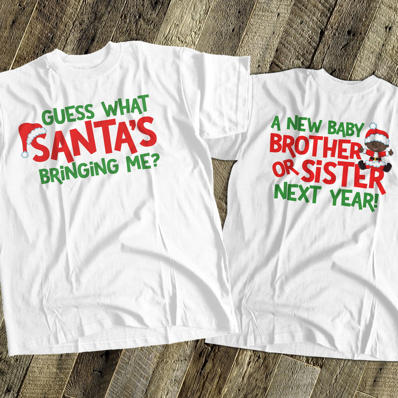 personalized kids christmas shirt. sibling christmas shirts. 