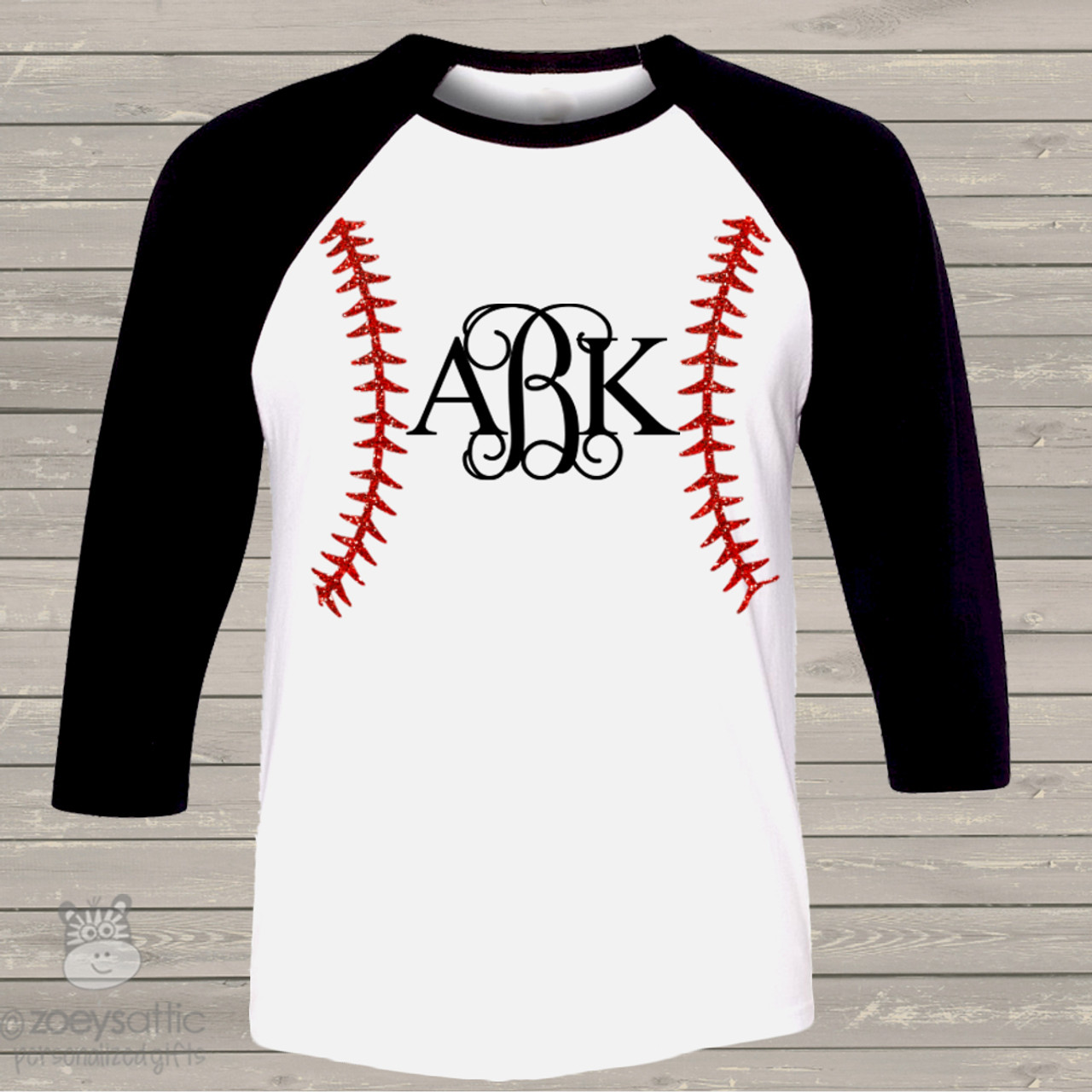 monogrammed baseball shirts