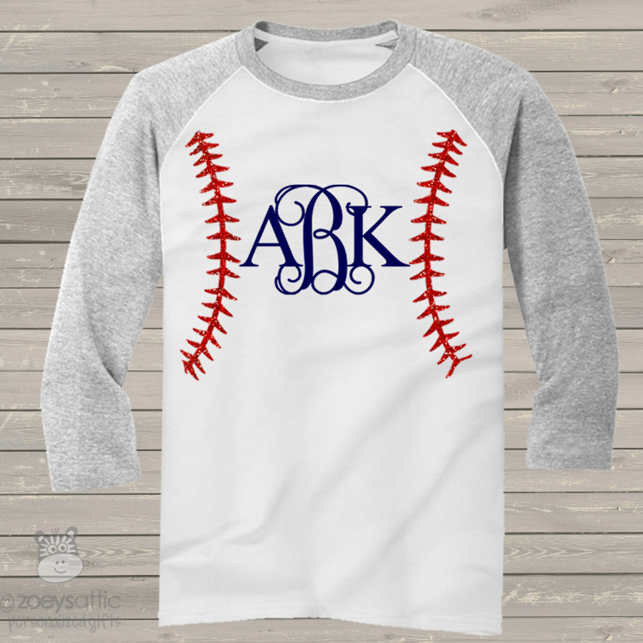 monogrammed baseball shirts