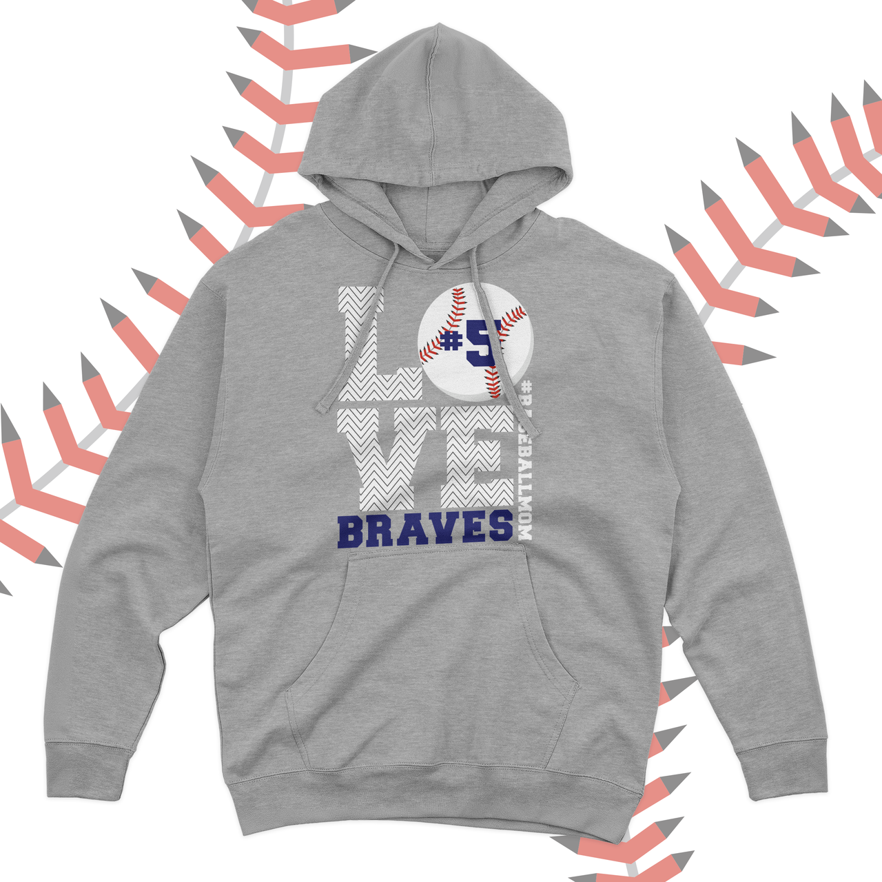 Glitter Baseball Hoodie | It's Baseball Y'all | Customize with your Team &  Colors