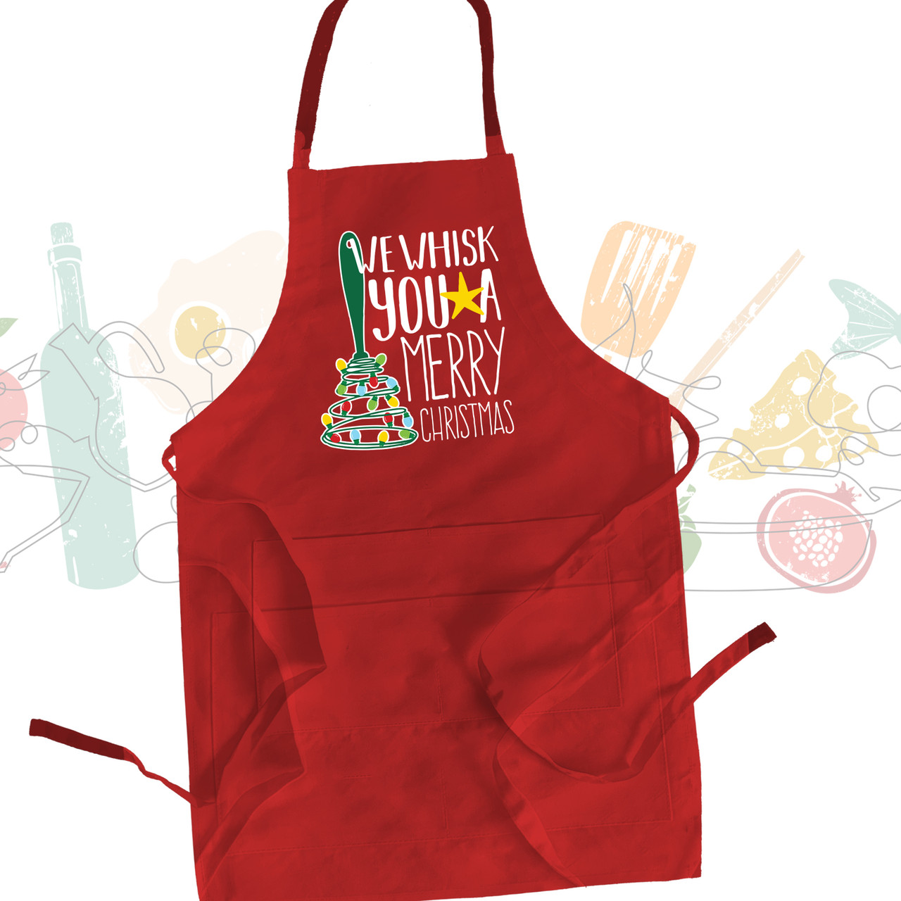 Ima /Mom Apron (Red) For Mother's Day