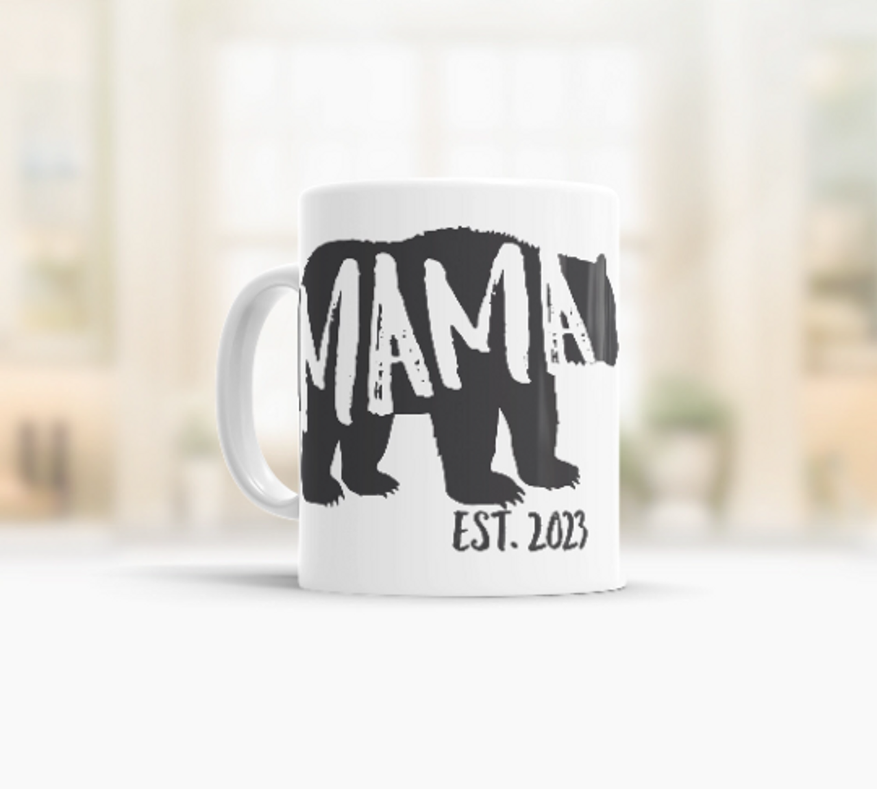 Mama & Papa Bear Mug Set Pregnancy Reveal Mugs Mom Mug Dad Mug