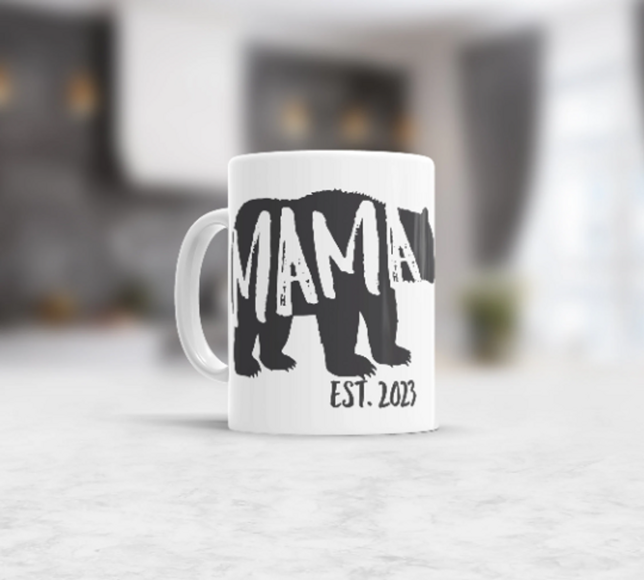 Large Mama Bear Coffee Tea Mug, Mother's Day Gift, Mama Bear Mug