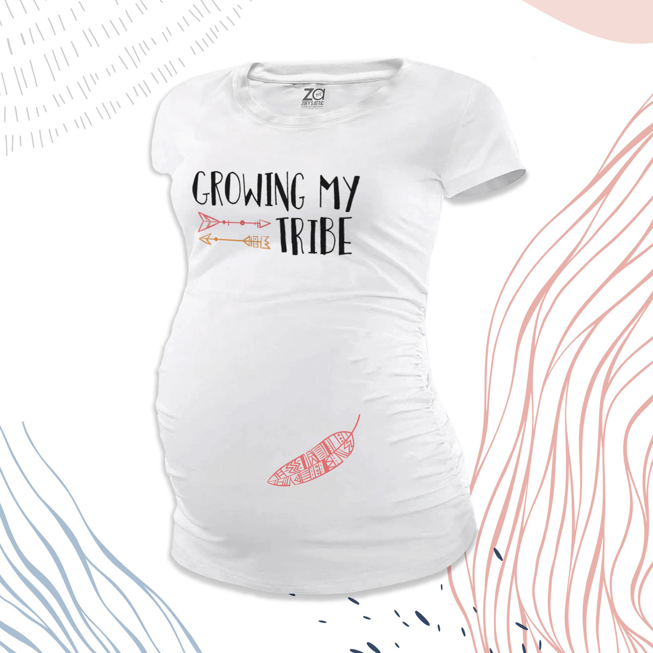 Find Cute Pregnancy Tees at Zoey's Attic Personalized Gifts