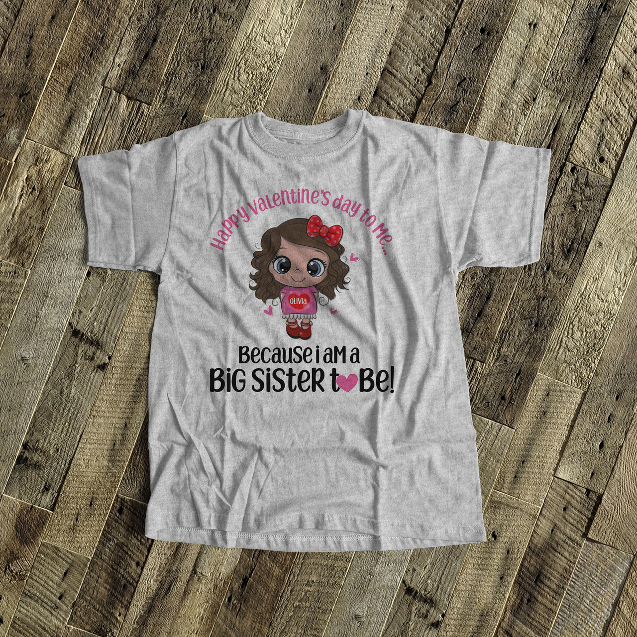 big sister valentine shirt