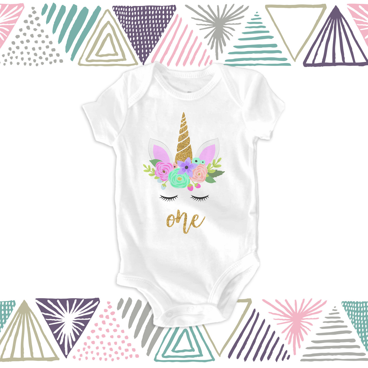 First birthday unicorn on sale onesie