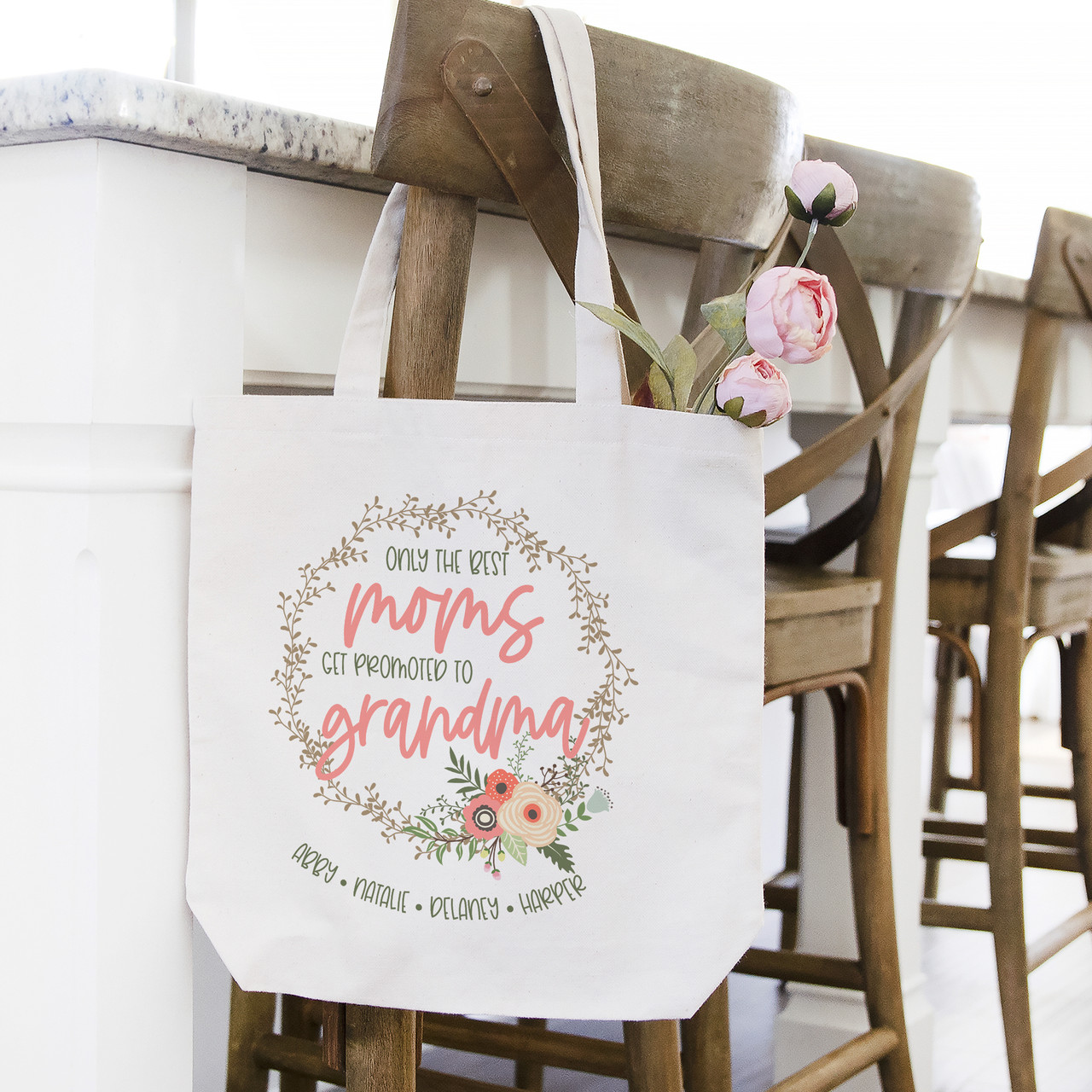 personalised grandma shopping bag