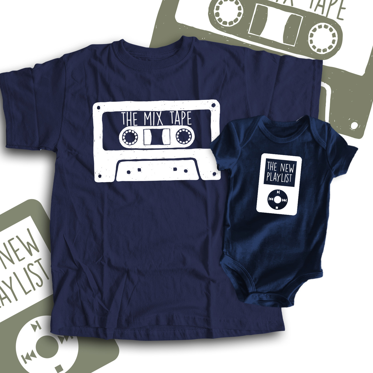 Mix Tape Matching Father Son T-Shirts