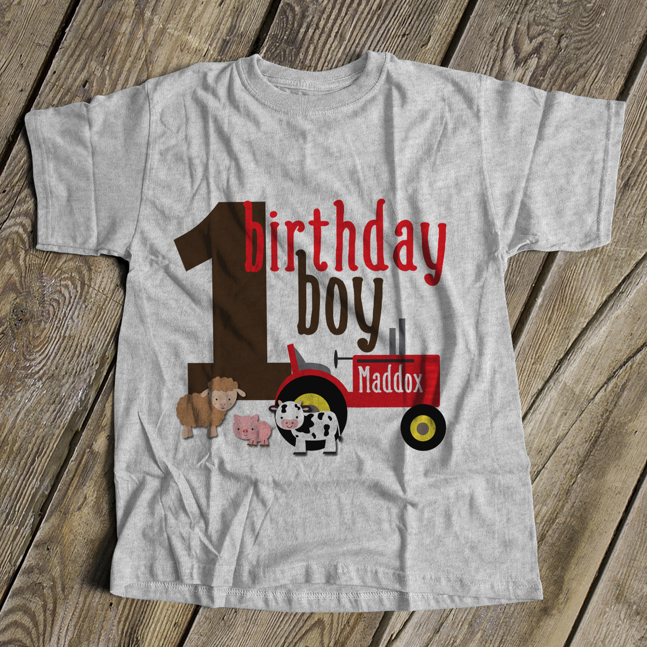 red birthday shirt