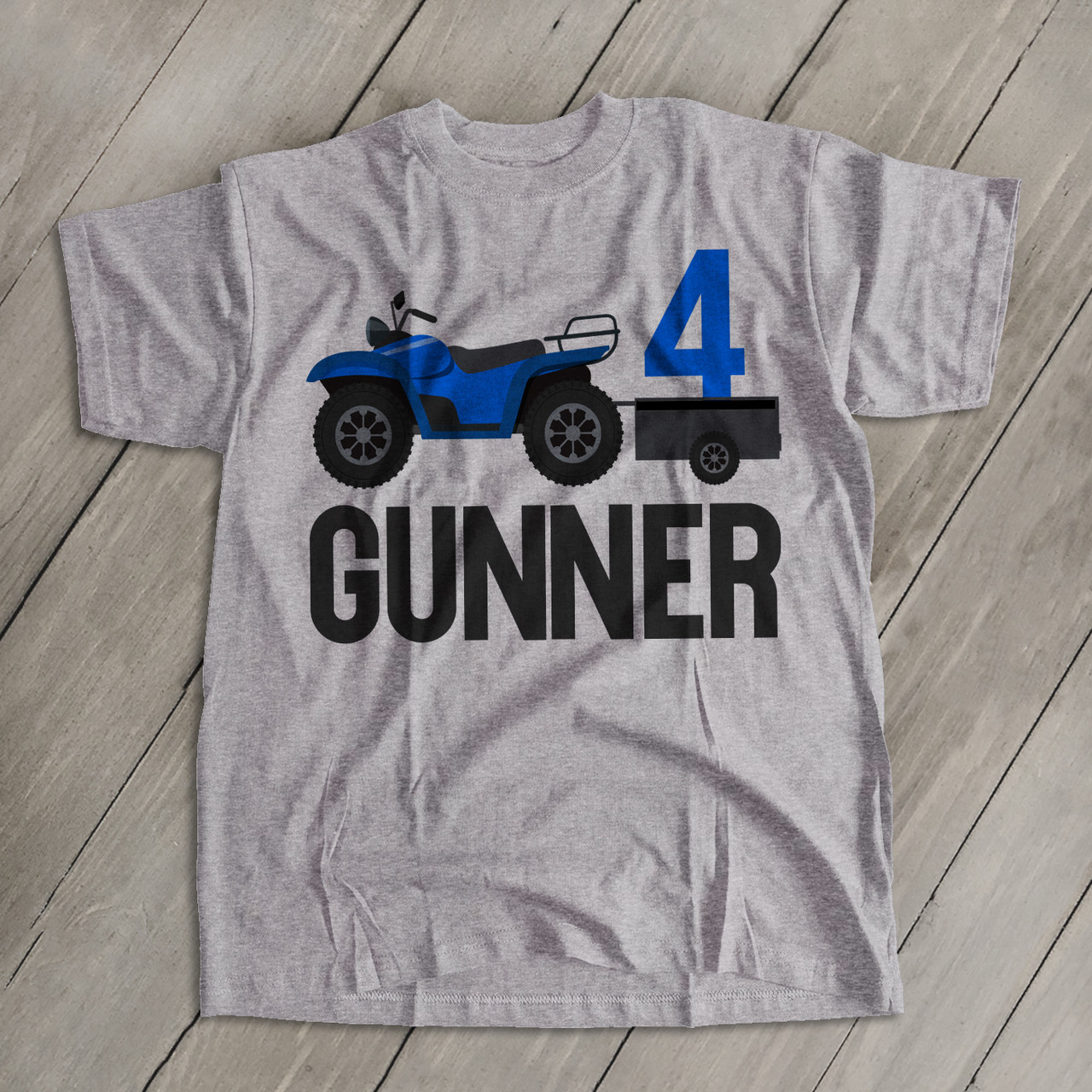 Atv Birthday Shirt Any Age 4 Wheeler Personalized T Shirt Atv Birthday Shirt Any Age 4 Wheeler Personalized T Shirt