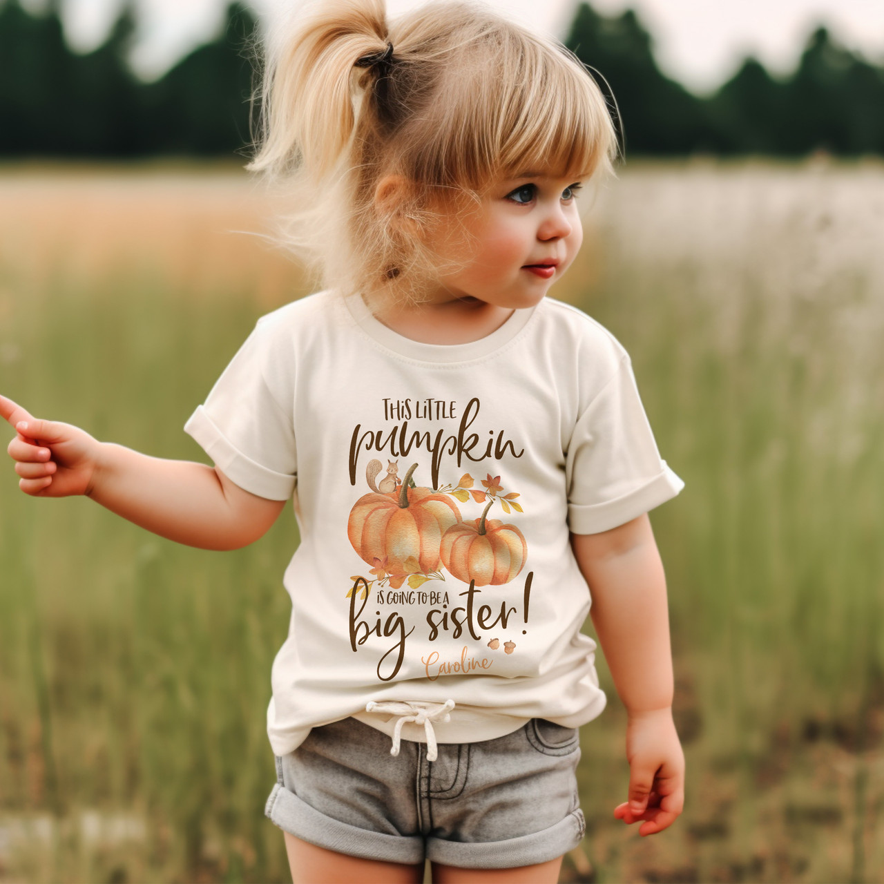 Little girl excited to find out she's going to be a big sister to