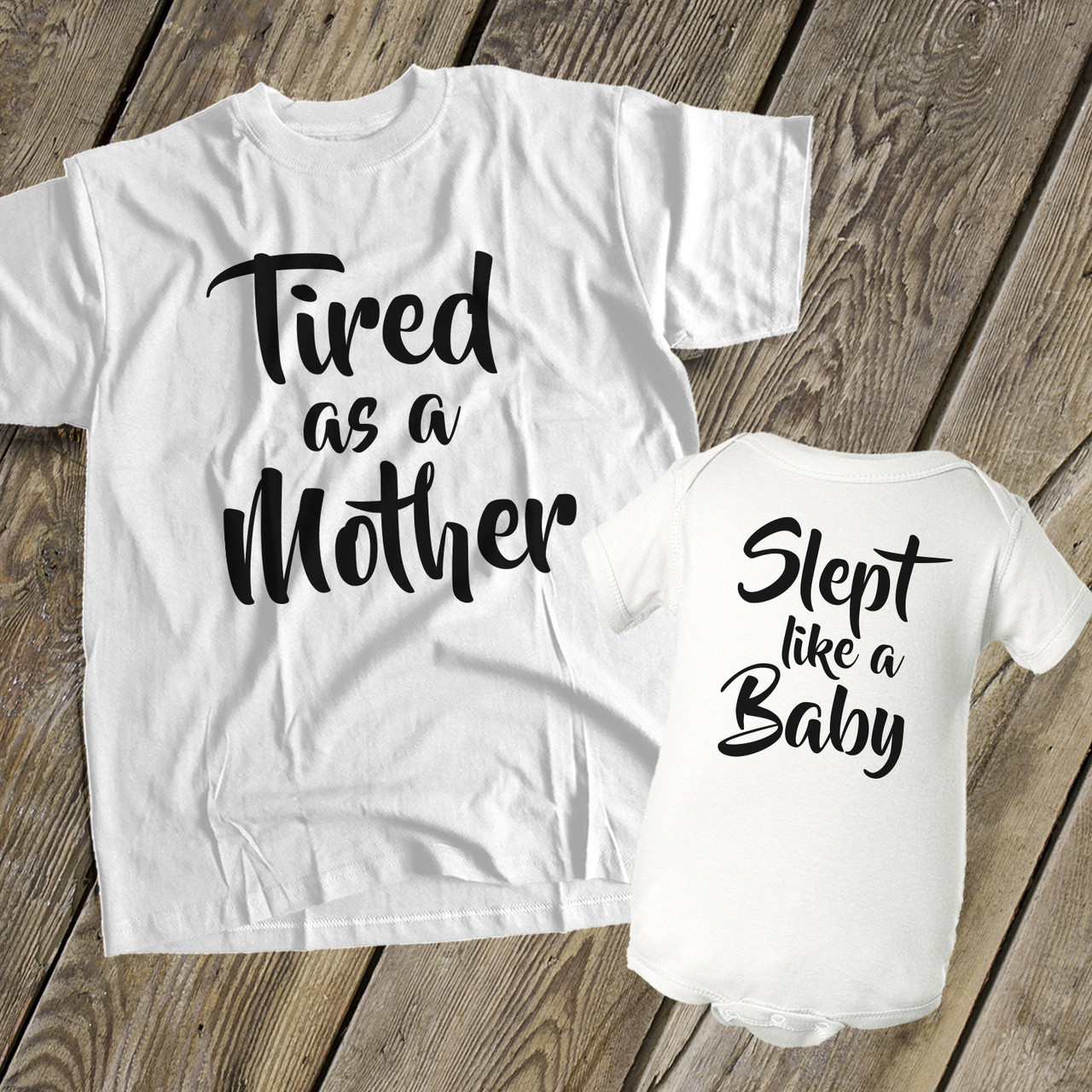 funny mom and baby shirts