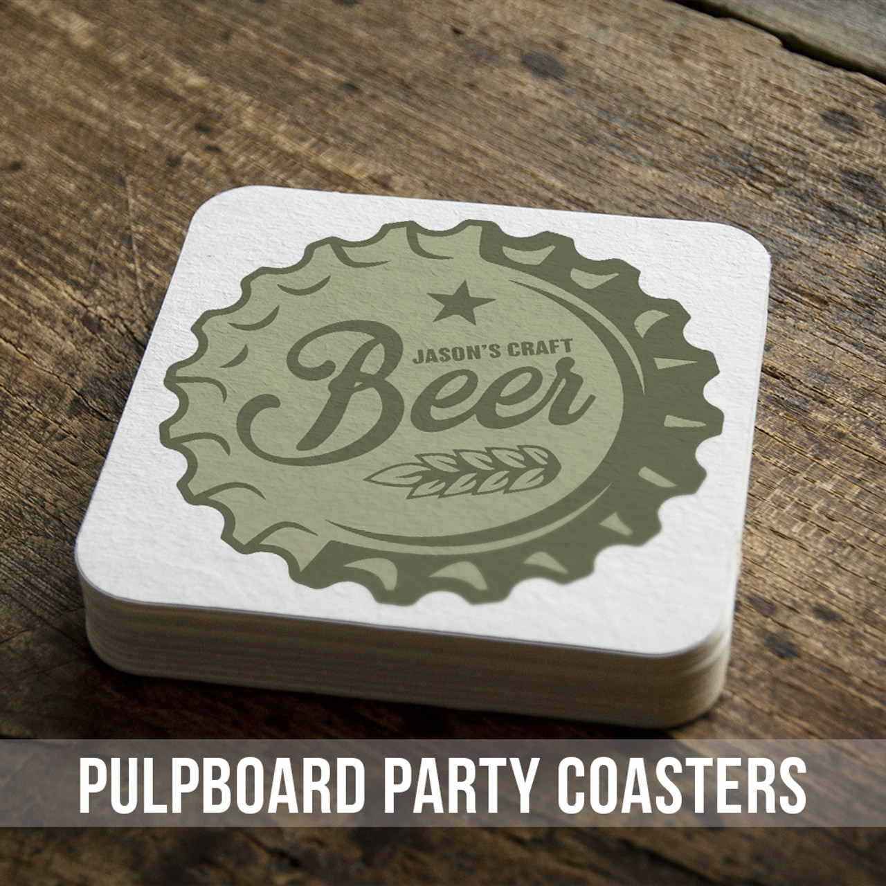 personalized bar coasters