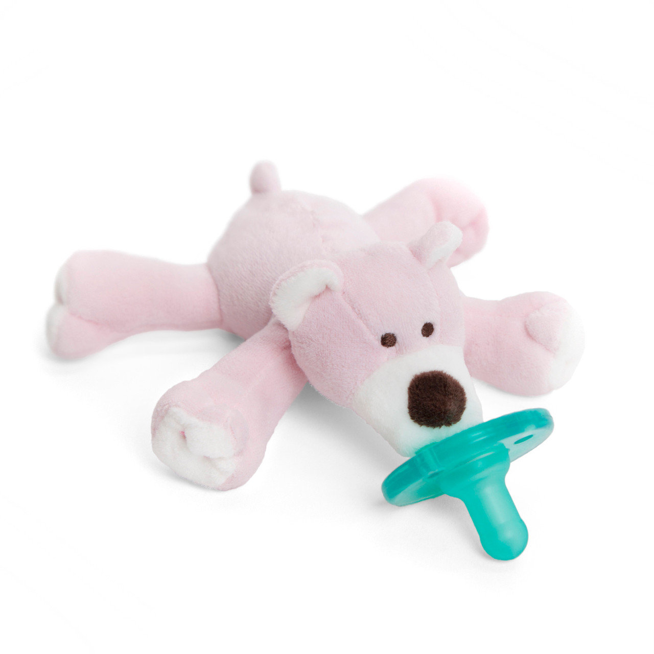 wubbanub pacifier pink bear binky new baby shower gift