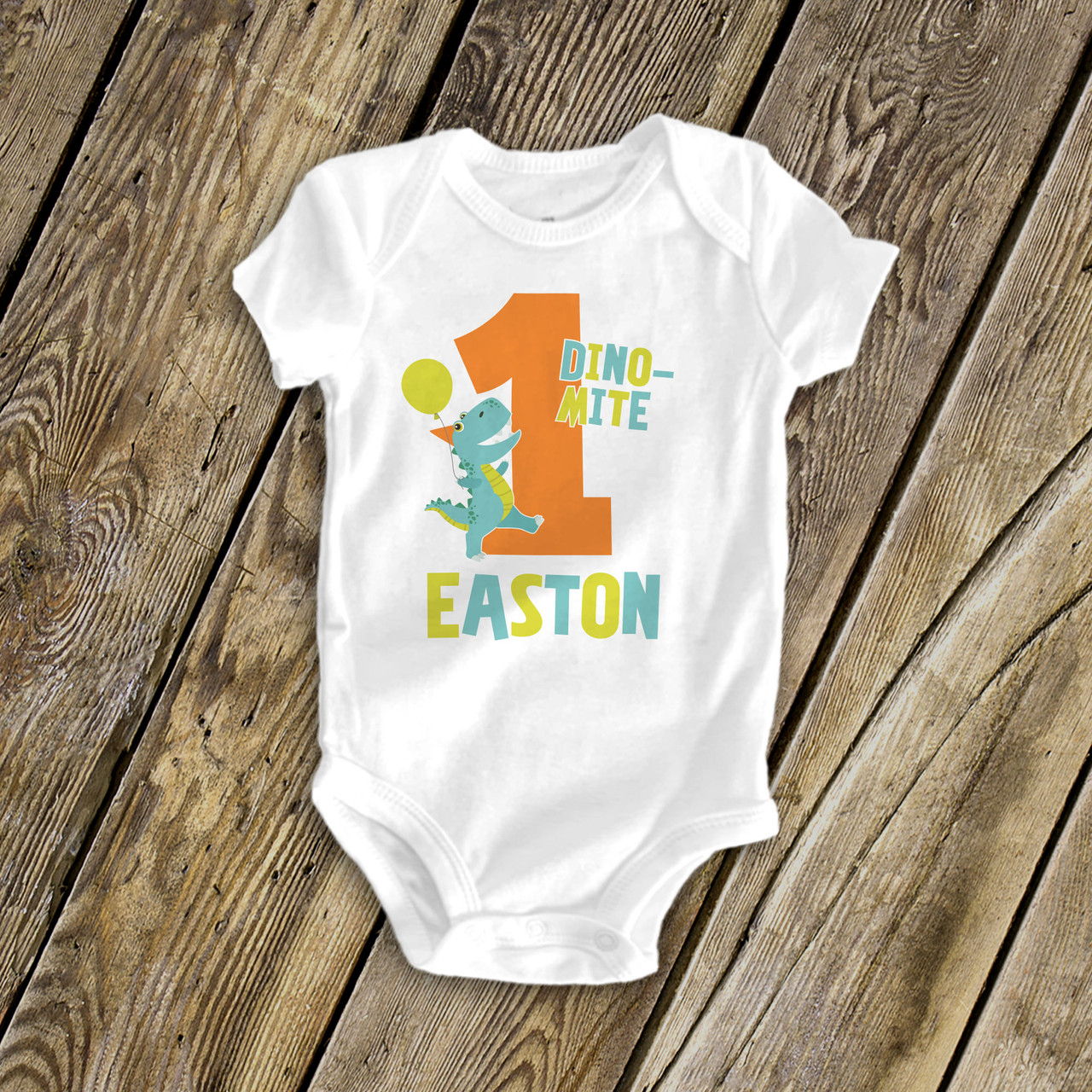 kids birthday shirt, dinosaur birthday boy or girl t-shirt bodysuit