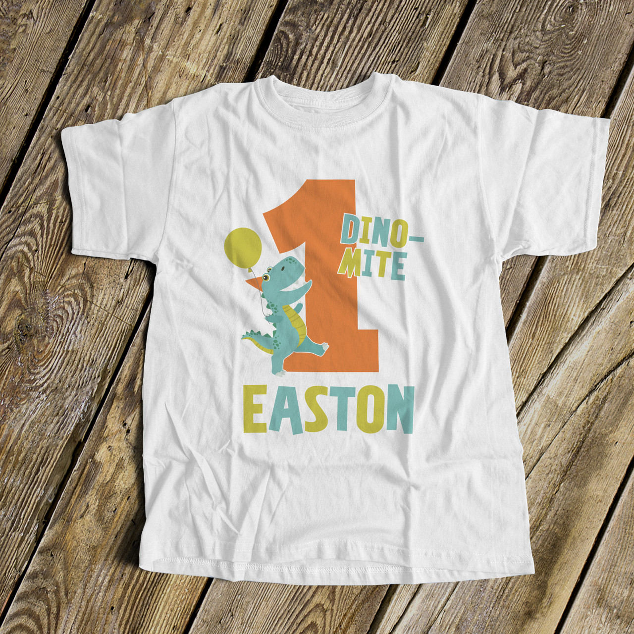 Personalized Dinosaur Birthday Shirt 