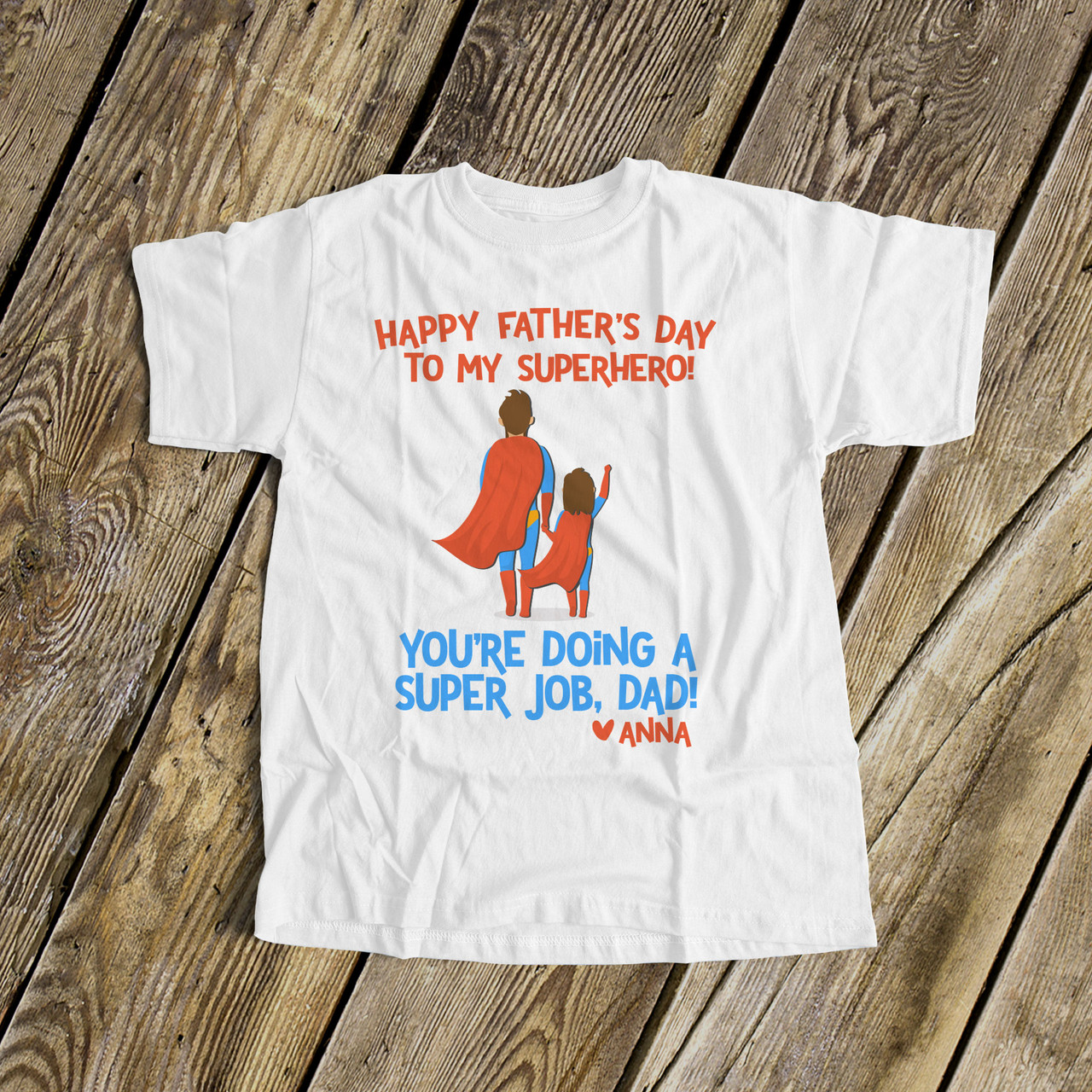 father's day superhero shirt