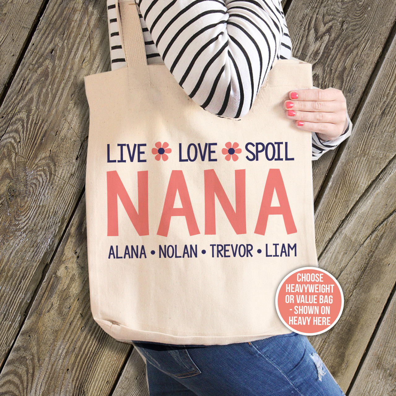 Custom Tote Bags | Personalised Women’s Canvas Bags