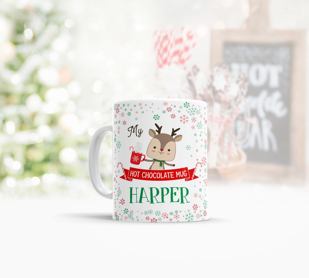 Kids Hot Chocolate Mug, Personalized Kids Mugs, Kids Christmas Mug,  Personalized Mug, Christmas Gift for Kids, Custom Kids Hot Chocolate Mug 